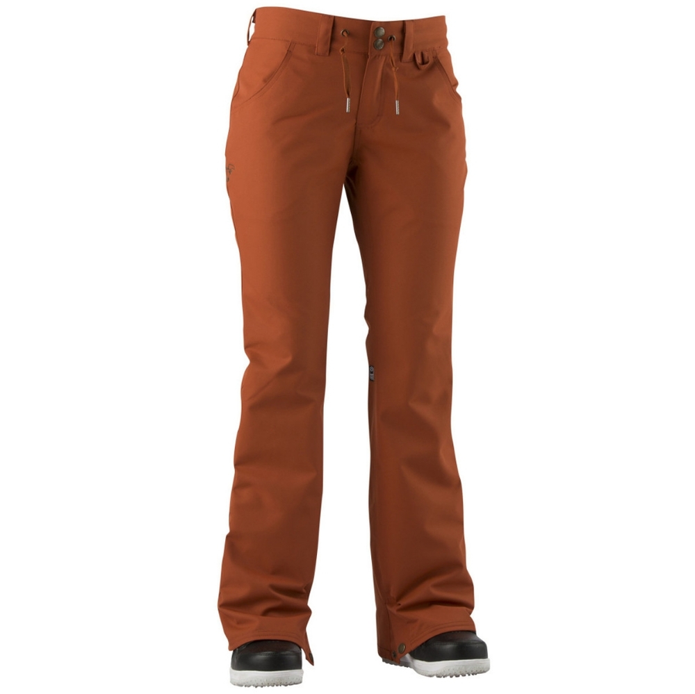 Airblaster Fancy Pants Freedom Women's Ski Snowboard Pants Rust Orange Brown